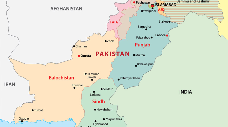 موقعیت جغرافیایی پاکستان