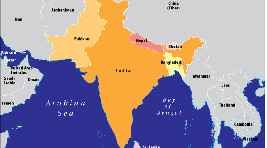 موقعیت جغرافیایی هند